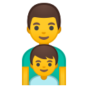 Android Pie; U+1F468 U+200D U+1F466; Emoji