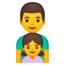 Android Pie; U+1F468 U+200D U+1F467; Emoji