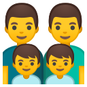Android Pie; U+1F468 U+200D U+1F468 U+200D U+1F466 U+200D U+1F466; Emoji