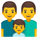 Android Pie; U+1F468 U+200D U+1F468 U+200D U+1F466; Emoji