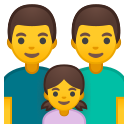 Android Pie; U+1F468 U+200D U+1F468 U+200D U+1F467; Emoji