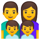 Android Pie; U+1F468 U+200D U+1F469 U+200D U+1F466 U+200D U+1F466; Emoji