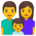 Android Pie; U+1F468 U+200D U+1F469 U+200D U+1F466; Emoji