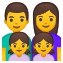 Android Pie; U+1F468 U+200D U+1F469 U+200D U+1F467 U+200D U+1F467; Emoji