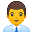 Android Pie; U+1F468 U+200D U+1F4BC; Emoji
