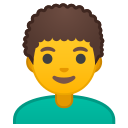 Android Pie; U+1F468 U+200D U+1F9B1; Emoji