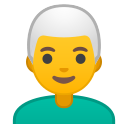 Android Pie; U+1F468 U+200D U+1F9B3; Emoji