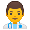 Android Pie; U+1F468 U+200D U+2695 U+FE0F; Emoji