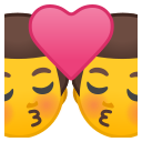 Android Pie; U+1F468 U+200D U+2764 U+FE0F U+200D U+1F48B U+200D U+1F468; Emoji