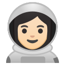 Android Pie; U+1F469 U+1F3FB U+200D U+1F680; Emoji