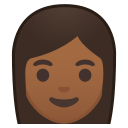 Android Pie; U+1F469 U+1F3FE; Emoji
