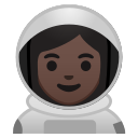 Android Pie; U+1F469 U+1F3FF U+200D U+1F680; Emoji