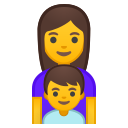 Android Pie; U+1F469 U+200D U+1F466; Emoji