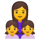Android Pie; U+1F469 U+200D U+1F467 U+200D U+1F467; Emoji