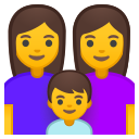 Android Pie; U+1F469 U+200D U+1F469 U+200D U+1F466; Emoji