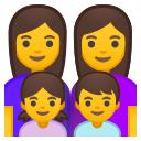 Android Pie; U+1F469 U+200D U+1F469 U+200D U+1F467 U+200D U+1F466; Emoji