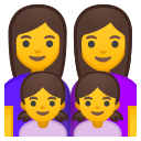 Android Pie; U+1F469 U+200D U+1F469 U+200D U+1F467 U+200D U+1F467; Emoji
