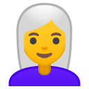 Android Pie; U+1F469 U+200D U+1F9B3; Emoji
