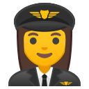 Android Pie; U+1F469 U+200D U+2708 U+FE0F; Emoji