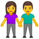 Android Pie; U+1F46B; Emoji
