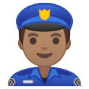 Android Pie; U+1F46E U+1F3FD U+200D U+2642 U+FE0F; Emoji