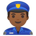 Android Pie; U+1F46E U+1F3FE U+200D U+2642 U+FE0F; Emoji