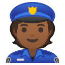 Android Pie; U+1F46E U+1F3FE; Emoji