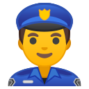 Android Pie; U+1F46E U+200D U+2642 U+FE0F; Emoji