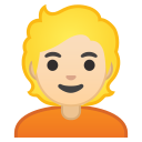 Android Pie; U+1F471 U+1F3FB; Emoji