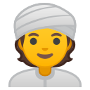Android Pie; U+1F473; Emoji