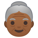 Android Pie; U+1F475 U+1F3FE; Emoji