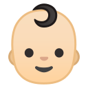 Android Pie; U+1F476 U+1F3FB; Emoji