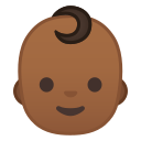 Android Pie; U+1F476 U+1F3FE; Emoji