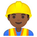Android Pie; U+1F477 U+1F3FE U+200D U+2642 U+FE0F; Emoji