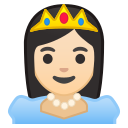 Android Pie; U+1F478 U+1F3FB; Emoji