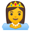 Android Pie; U+1F478; Emoji