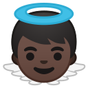 Android Pie; U+1F47C U+1F3FF; Emoji