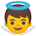 Android Pie; U+1F47C; Emoji