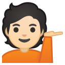 Android Pie; U+1F481 U+1F3FB; Emoji