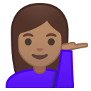 Android Pie; U+1F481 U+1F3FD U+200D U+2640 U+FE0F; Emoji