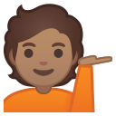 Android Pie; U+1F481 U+1F3FD; Emoji
