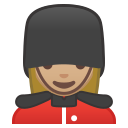 Android Pie; U+1F482 U+1F3FC U+200D U+2640 U+FE0F; Emoji
