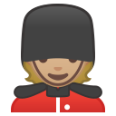 Android Pie; U+1F482 U+1F3FC; Emoji