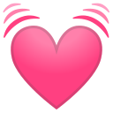 Android Pie; U+1F493; Emoji