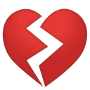 Android Pie; U+1F494; Emoji