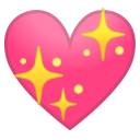 Android Pie; U+1F496; Emoji