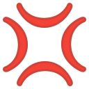 Android Pie; U+1F4A2; Emoji