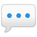 Android Pie; U+1F4AC; Emoji