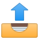 Android Pie; U+1F4E4; Emoji