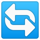 Android Pie; U+1F504; Emoji